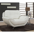  Furniture of America Reanna Stationary Leatherette Chair CM6414WH-CH IMAGE 2