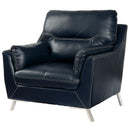  Furniture of America Nichola Stationary Leatherette Chair CM6008BL-CH IMAGE 1