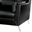  Furniture of America Nichola Stationary Leatherette Loveseat CM6008BK-LV IMAGE 2