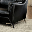 Furniture of America Nichola Stationary Leatherette Loveseat CM6008BK-LV IMAGE 4