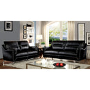  Furniture of America Nichola Stationary Leatherette Loveseat CM6008BK-LV IMAGE 6
