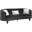  Furniture of America Manuela Stationary Fabric Sofa CM6145BK-SF IMAGE 1