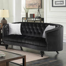  Furniture of America Manuela Stationary Fabric Loveseat CM6145BK-LV IMAGE 1