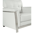  Furniture of America Nanette Stationary Leather Look Chair CM6425WH-CH IMAGE 3