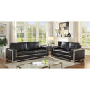  Furniture of America Monika Stationary Leather Look Sofa CM6423BK-SF IMAGE 5