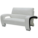  Furniture of America Wezen Stationary Leatherette Loveseat CM6412WH-LV IMAGE 1