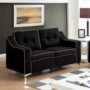  Furniture of America Glenda Stationary Fabric Loveseat CM6850BK-LV IMAGE 2