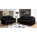  Furniture of America Glenda Stationary Fabric Loveseat CM6850BK-LV IMAGE 6