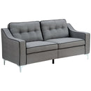  Furniture of America Glenda Stationary Fabric Sofa CM6850GY-SF IMAGE 1
