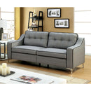  Furniture of America Glenda Stationary Fabric Sofa CM6850GY-SF IMAGE 2