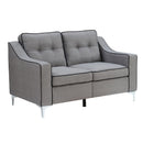  Furniture of America Glenda Stationary Fabric Loveseat CM6850GY-LV IMAGE 1