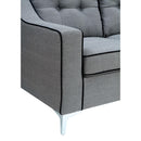  Furniture of America Glenda Stationary Fabric Loveseat CM6850GY-LV IMAGE 8