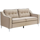  Furniture of America Glenda Stationary Fabric Sofa CM6850BG-SF IMAGE 1