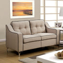  Furniture of America Glenda Stationary Fabric Loveseat CM6850BG-LV IMAGE 2