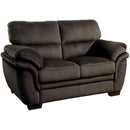  Furniture of America Jaya Stationary Fabric Loveseat CM6503DB-LV IMAGE 1
