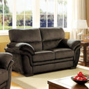  Furniture of America Jaya Stationary Fabric Loveseat CM6503DB-LV IMAGE 2