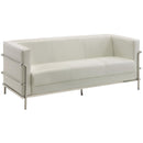  Furniture of America Leifur Stationary Leatherette Sofa CM6791WH-SF IMAGE 1
