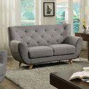  Furniture of America Carin Stationary Fabric Loveseat CM6134LG-LV IMAGE 2