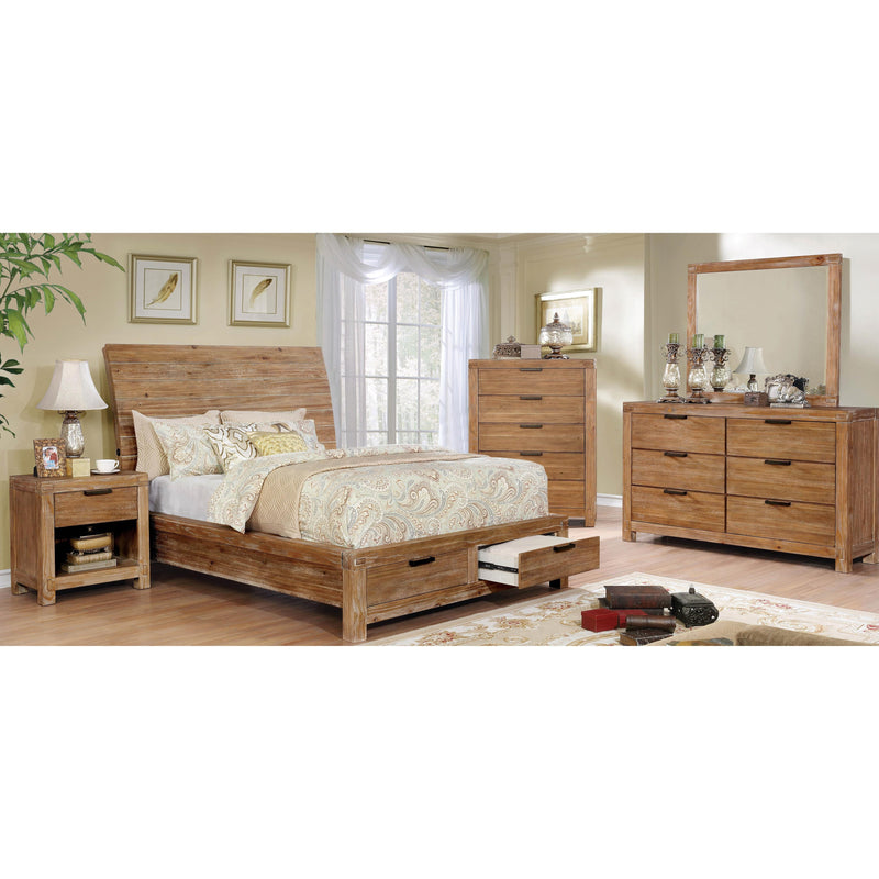 Furniture of America Dion California King Panel Bed with Storage CM7361CK-BED IMAGE 6