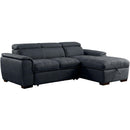 Furniture of America Patty Fabric Sleeper Sectional CM6514BK-SECT IMAGE 1