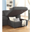  Furniture of America Patty Fabric Sleeper Sectional CM6514BK-SECT IMAGE 5