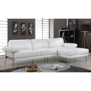  Furniture of America Eilidh Leatherette 2 pc Sectional CM6422WH-SECT IMAGE 1