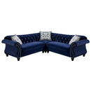  Furniture of America Jolanda II Fabric 3 pc Sectional CM6158BL-SET IMAGE 1