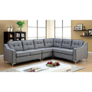  Furniture of America Glenda II Fabric 4 pc Sectional CM6851GY-SECTIONAL IMAGE 1