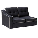  Furniture of America Glenda II Fabric 4 pc Sectional CM6851BK-SECTIONAL IMAGE 4