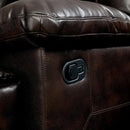 Furniture of America Glasgow Reclining Leather Look 5 pc Sectional CM6822BR-T-SECT IMAGE 2
