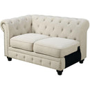  Furniture of America Stanford II Fabric 3 pc Sectional CM6270IV-SET IMAGE 3
