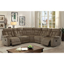  Furniture of America Maybell Reclining Fabric 3 pc Sectional CM6773MC-SECTIONAL IMAGE 2