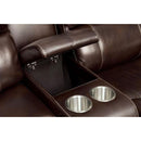  Furniture of America Ruth Reclining Leather Match 3 pc Sectional CM6783BR-SECTIONAL IMAGE 4