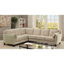  Furniture of America Peever II Fabric 2 pc Sectional CM6368BG-SECTIONAL IMAGE 1