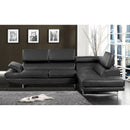  Furniture of America Kemi Bonded Leather Match 2 pc Sectional CM6553BK-PK IMAGE 1