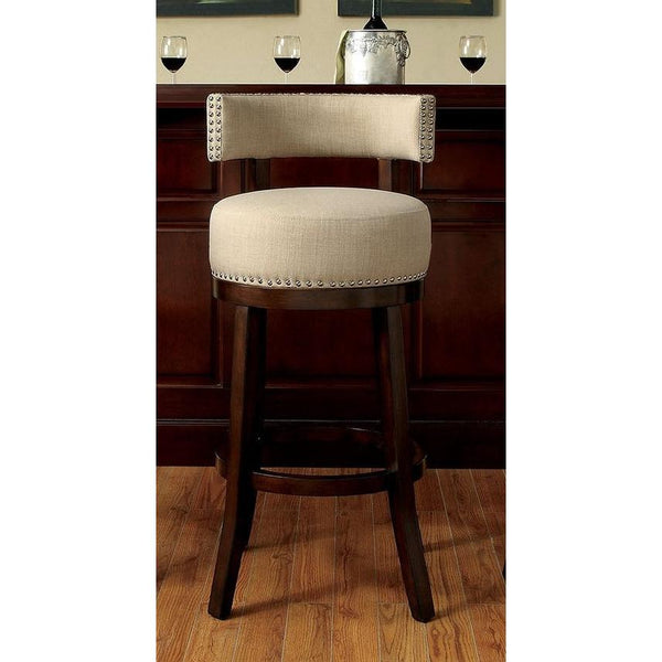 Furniture of America Linsey Pub Height Stool CM-BR6252BG-24-2PK IMAGE 1