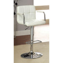  Furniture of America Corfu Adjustable Height Stool CM-BR6917WH IMAGE 1