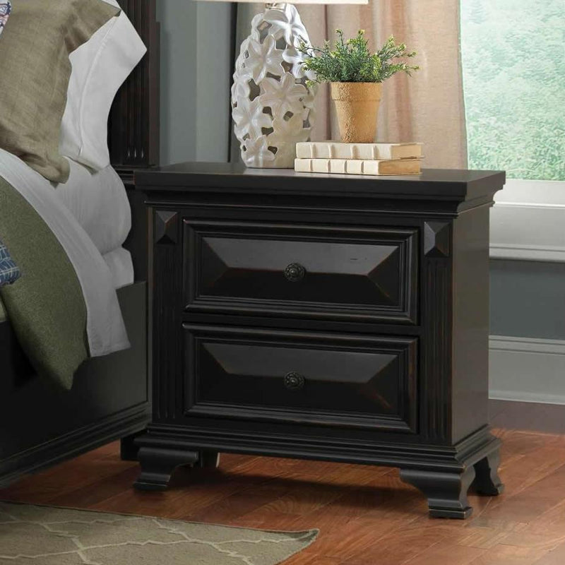 Elements International Calloway 2-Drawer Nightstand CY650NS IMAGE 3