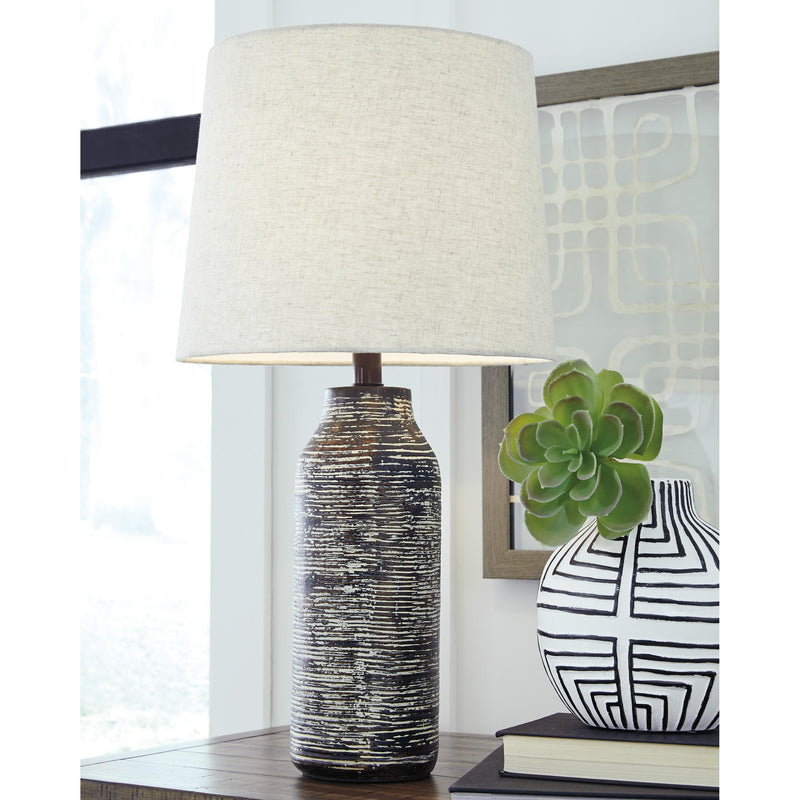 Signature Design by Ashley Mahima Table Lamp Mahima L235584 Paper Table Lamp (2 per package) IMAGE 2