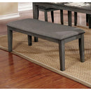  Furniture of America Hillsview Dining Bench CM3916GY-BN IMAGE 3