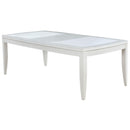  Furniture of America Madeline Dining Table with Glass Top CM3396T IMAGE 1