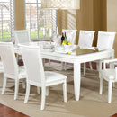  Furniture of America Madeline Dining Table with Glass Top CM3396T IMAGE 3