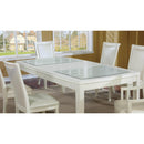  Furniture of America Madeline Dining Table with Glass Top CM3396T IMAGE 4