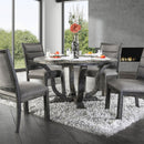  Furniture of America Round Isabelle Dining Table CM3395GY-RT IMAGE 2