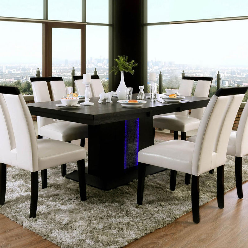 Furniture of America Evangeline Dining Table with Pedestal Base CM3394T IMAGE 1