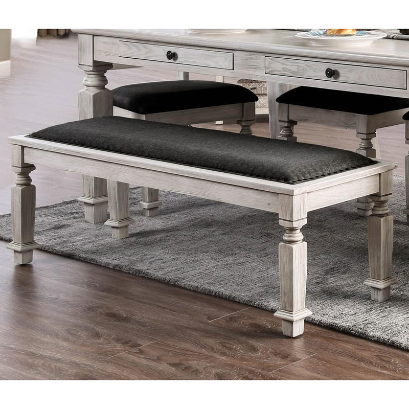 Furniture of America Georgia Dining Bench CM3089BN IMAGE 2