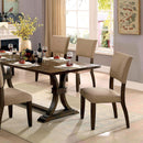  Furniture of America Gomeisa Dining Table with Trestle Base CM3826T-TABLE IMAGE 2