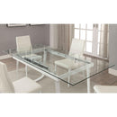  Furniture of America Miriam Dining Table with Pedestal Base CM3383WH-T-TABLE IMAGE 3