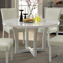  Furniture of America Round Reidar Dining Table with Trestle Base CM3651RT IMAGE 1