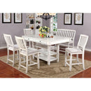  Furniture of America Kaliyah Counter Height Bench CM3194PBN IMAGE 3